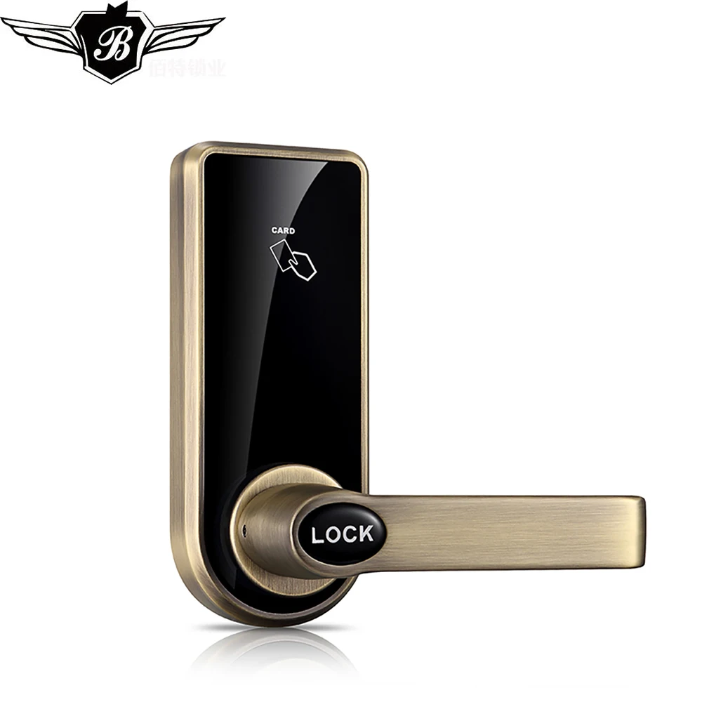 Умный Цифровой RFID отель электронный лучший дверной замок с ручками для отеля