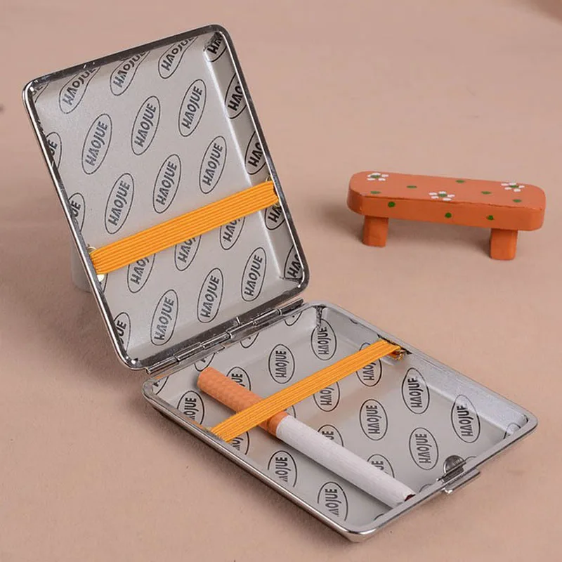 Кожаный и металлический портсигар в стиле ретро чехол держатель контейнер для