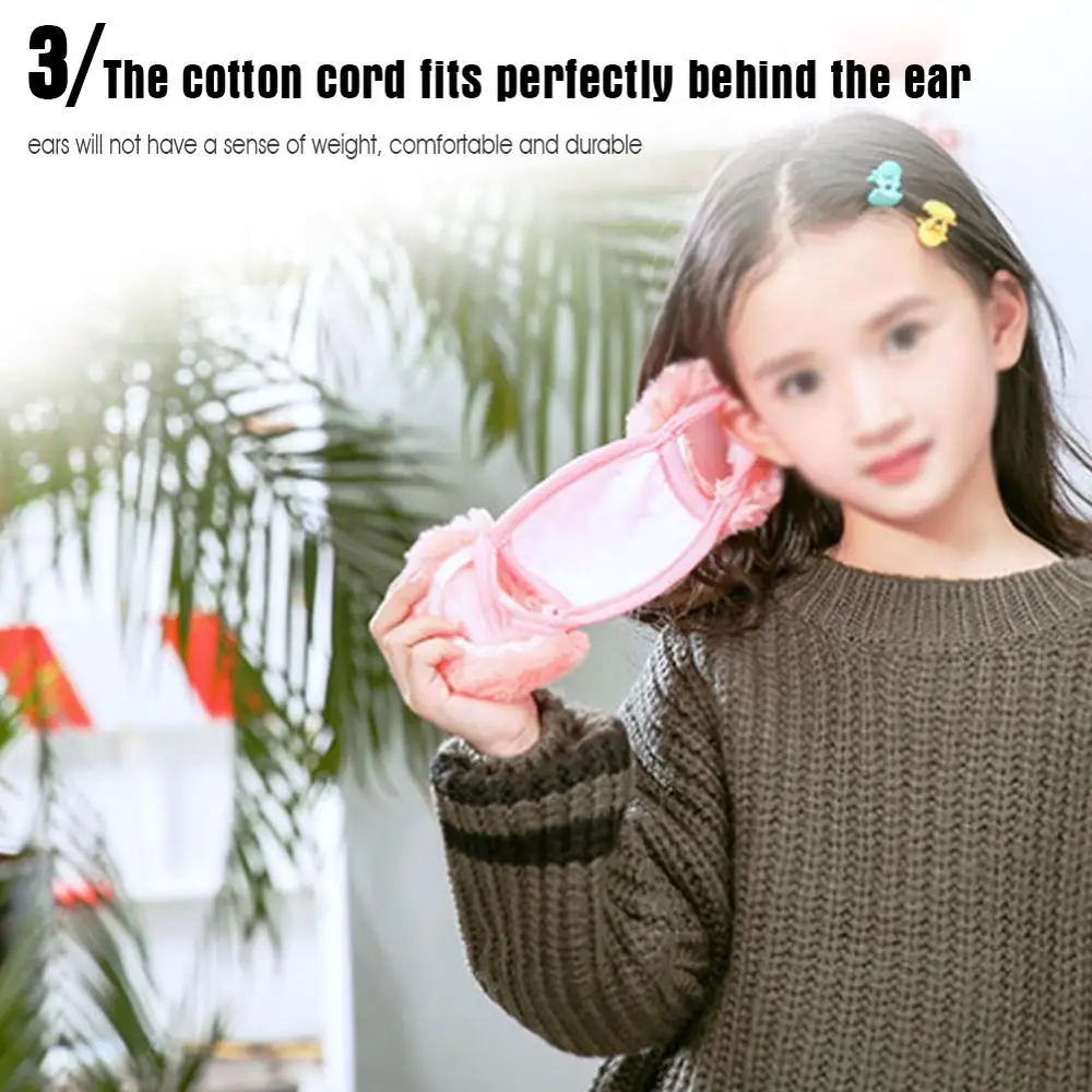 Мультяшная детская зимняя теплая маска для лица против загрязнения милая рта с