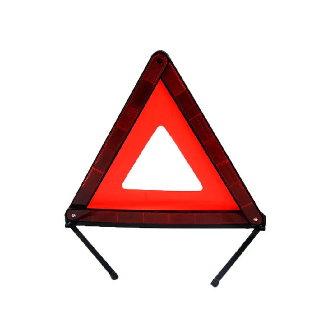 

Car Triangle Reflective Strip Car Emergency Breakdown Warning Triangle Red Reflective Tripod Reflective Folded Parking Sign