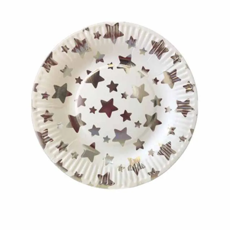 10 шт. 7 дюймов фольга цвета: золотистый серебристый по производству бумажных