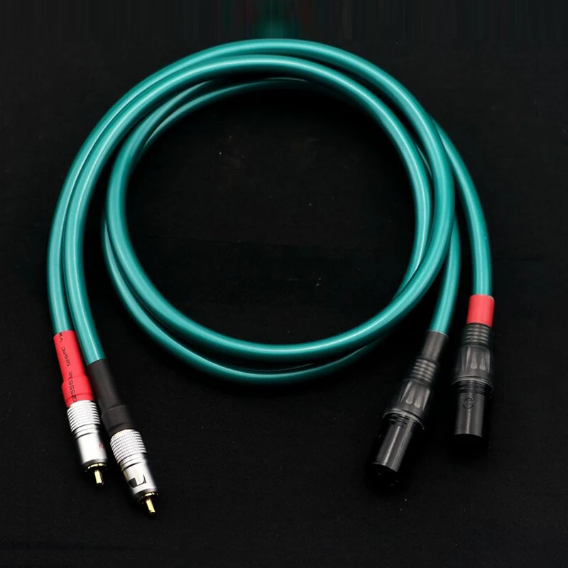 Hifi 8N OCC Ortofon RCA кабель alta gama CD amplificador interconecta 2RCA a 2XLR macho/hembra аудио|Кабели VGA| |
