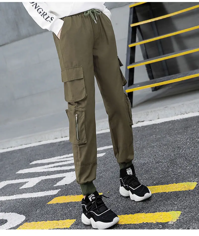 Женские черные и розовые брюки карандаш с завышенной талией карманами