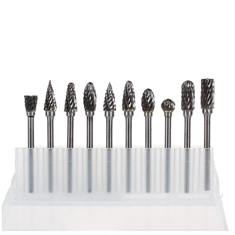 

10pcs 1/8" CED 6mm Tungsten Carbide Cutter Rotary Burr Set CNC Engraving Tool