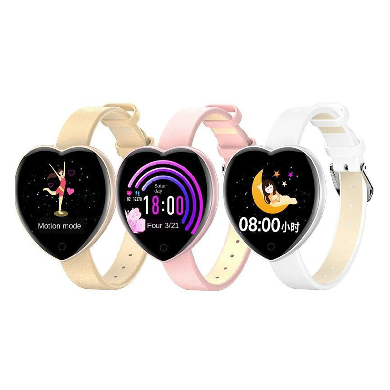 

T52 Smart Bracelet Women Smartwatch Sleep Heart Rate Monitor Fitness Tracker Call Message Reminder Remote Camera