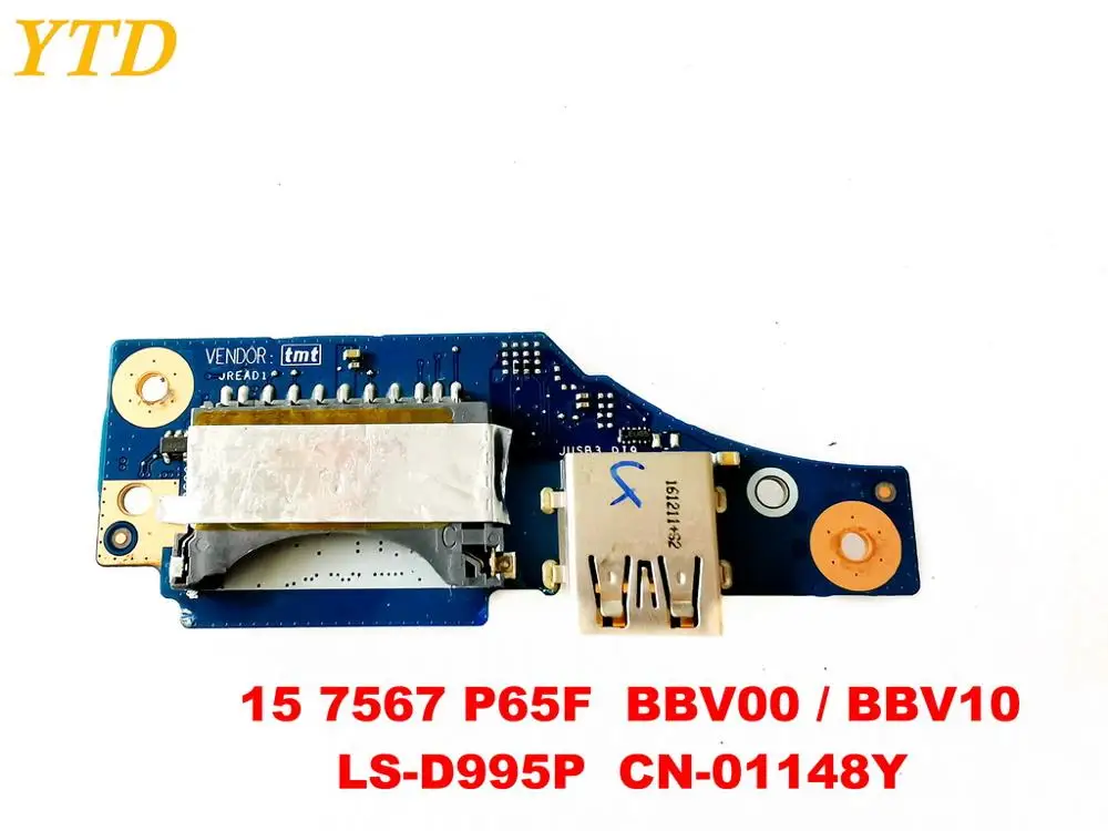 Оригинальный Для Dell Inspiron 15 7567 P65F Плата USB SD доска BBV00 BBV10 LS D995P CN 01148Y испытанное