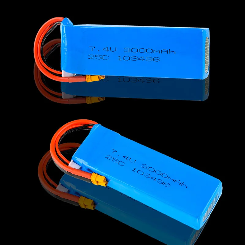Аккумулятор Lipo 2S 7 4 В 3000 мА · ч 25C штекер XT30U для квадрокоптера MJX Bugs 8 6 B8 B6 RC в |