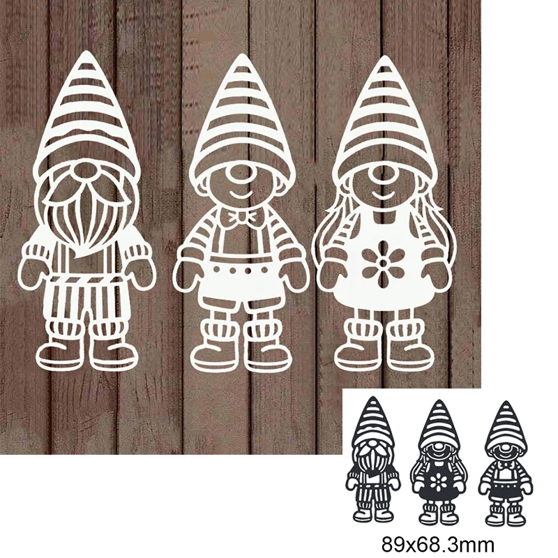 

Cute Santa Girl Boy Christmas Metal Cutting Dies For DIY Scrapbook Cutting Die Paper Cards Embossed Decorative Craft Die Cut New