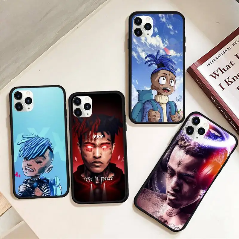 

Cartoon XXXTentacion Phone Case Rubber for iPhone 12 pro max mini 11 pro XS MAX 8 7 6 6S Plus X 5S SE 2020 XR case