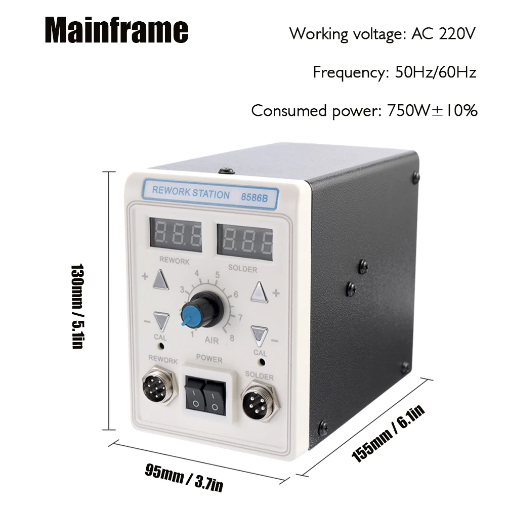 Новый 2 в 1 Многофункциональный паяльник для паяльника паяльная станция с двойным