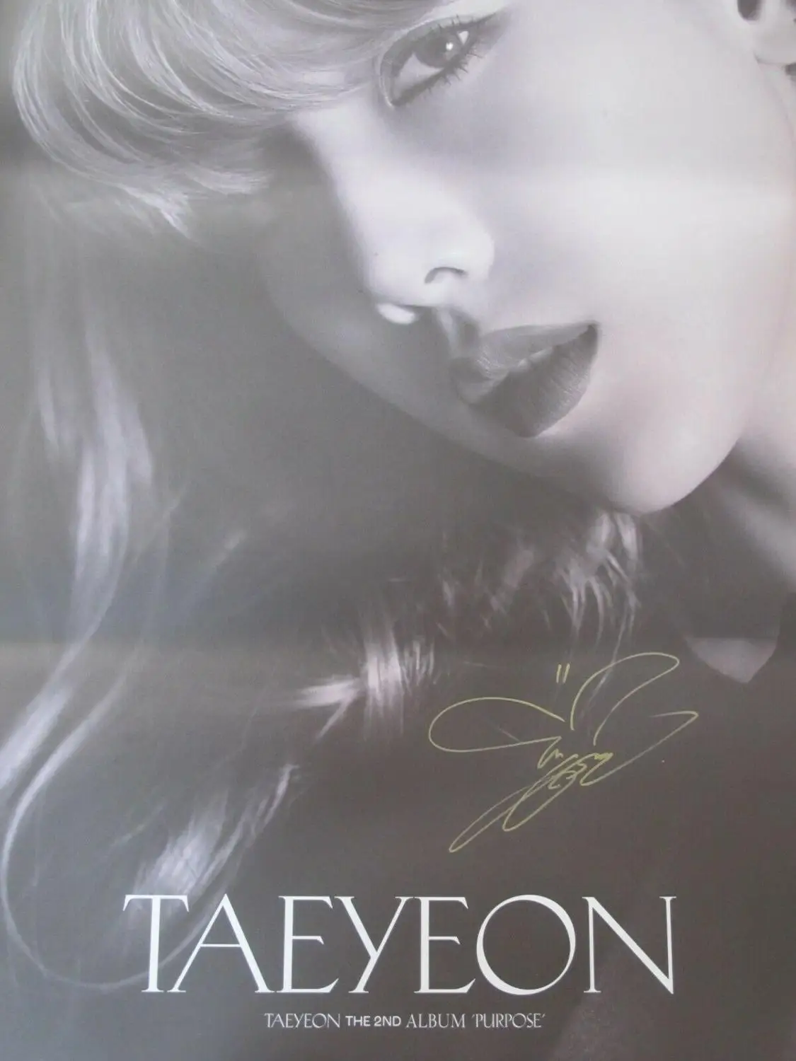 Ручной подписанный SNSD Taeyeon с автографом 2-й сольный альбом цель CD+ подписанный фото K-POP 102019