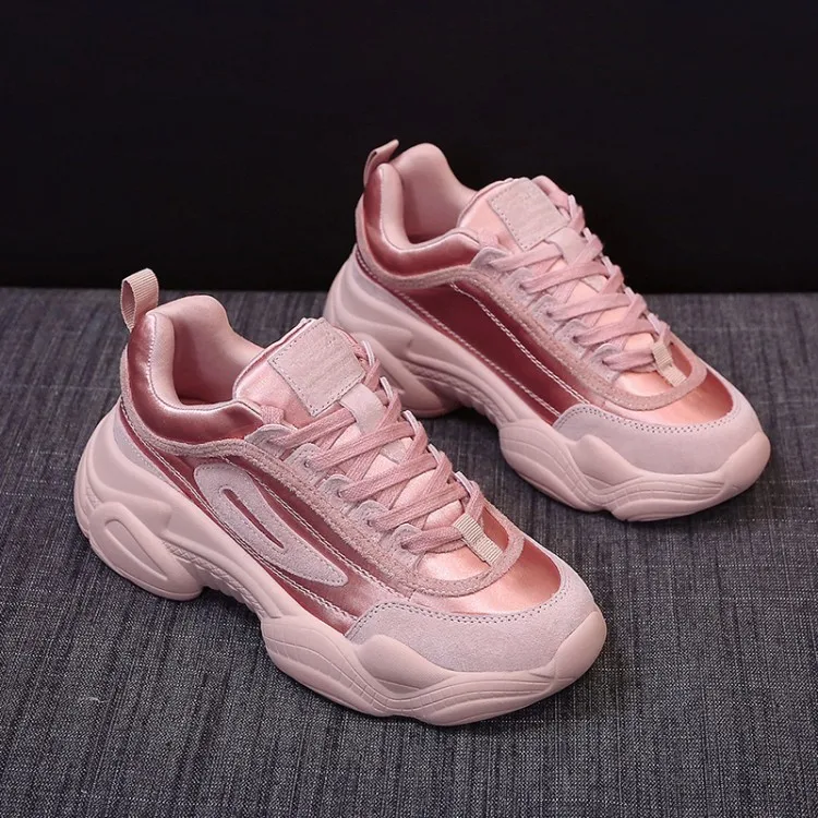 Прямая поставка со стразами кроссовки на прозрачной платформе вычурный женский