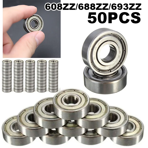 10 шт. 8x16x5 мм 688ZZ/693ZZ/608RS/608ZZ подшипник ABEC-5 1 Миниатюрные Мини шарикоподшипники части