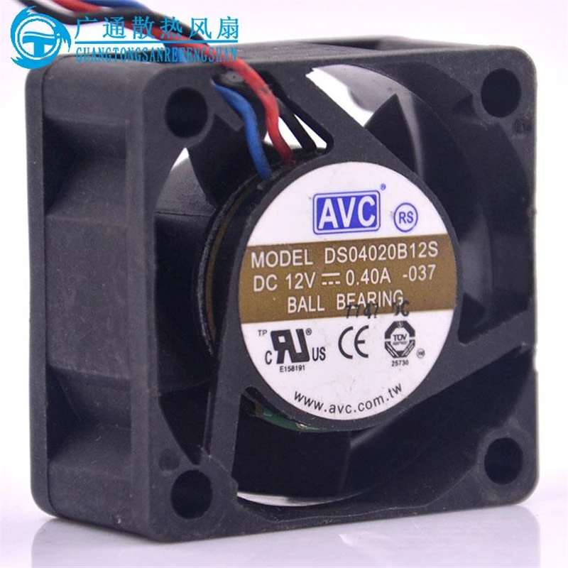 DS04020B12S новый оригинальный 4020 12V 0.40A 4 см большой объем воздуха Вентилятор