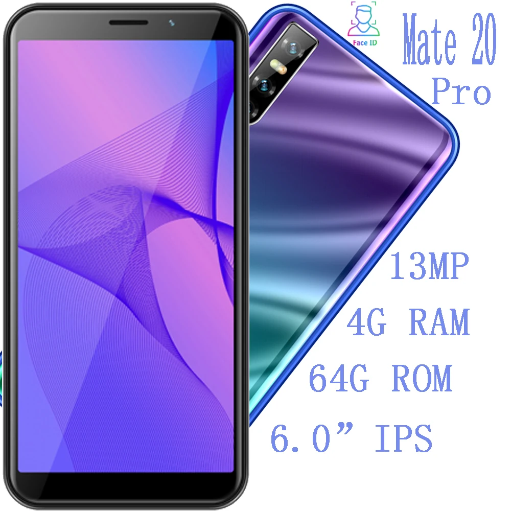 Мобильный телефон Mate 20 Pro 4 Гб ОЗУ 64 ПЗУ четырёхъядерный камера 13 МП FHD 3G WCDMA