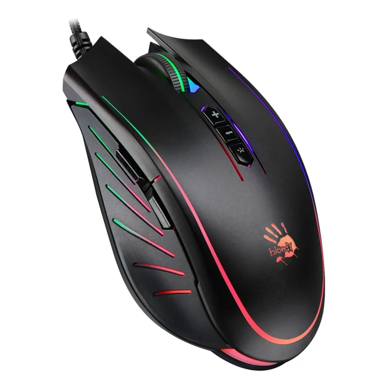 Мышь A4 Bloody Q81 Curve игровая оптическая проводная USB черный|Мыши| |