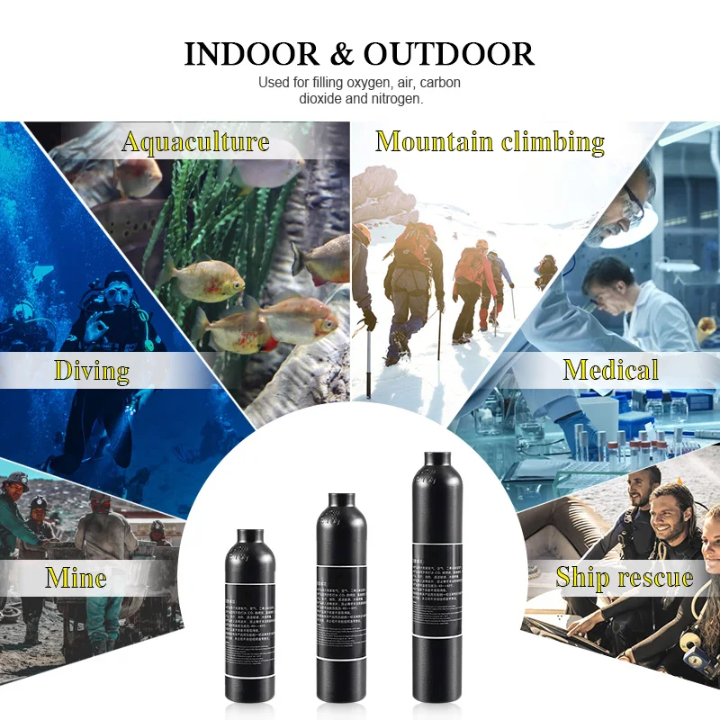 

Soda water 0.6L Bottle Tank Cylinder with Valve TR21*4 High Compressed Bottle with Refill Soda Adapter W21.8-14 or CGA 320