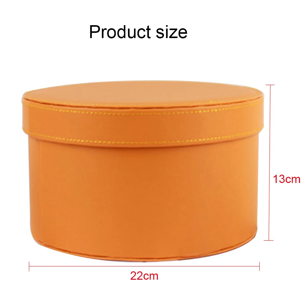 

Leather Ladies Presents Box With Lid Handheld Flowers Bouquet Gift Storage Boxes Goods Packaging Valentine'S Day Gift Hug Bucket