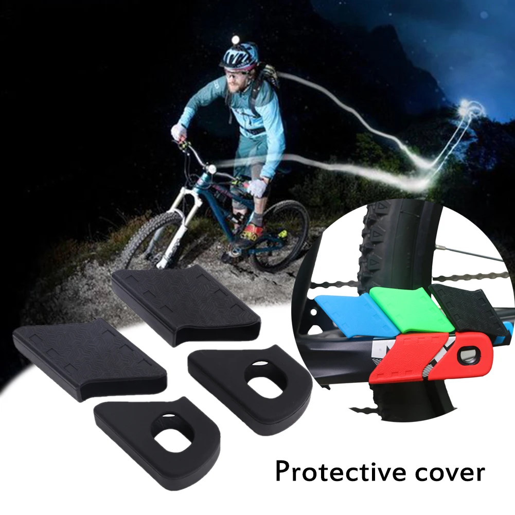 

MTB Mountain Bike Bicycle Crank Cover Silicone Arm Sleeve Cycling Crankset Protect Non-slip Chainwheel Crank Protector Cover