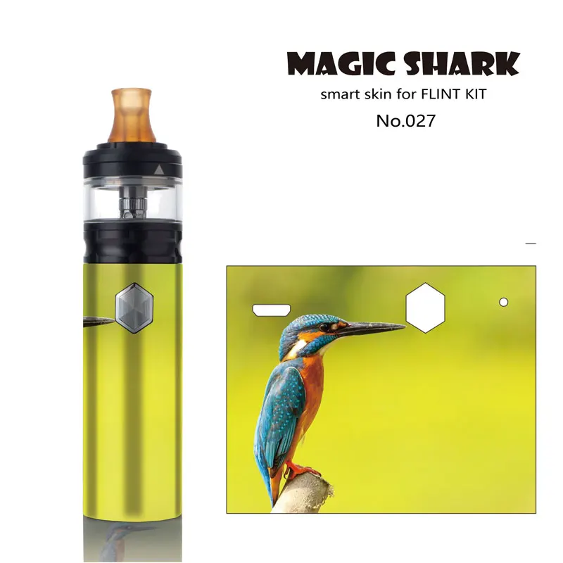 Череп Зомби птицы Одна деталь стерео ПВХ Pod Vape пленка Стикеры футляр для вейпа таб