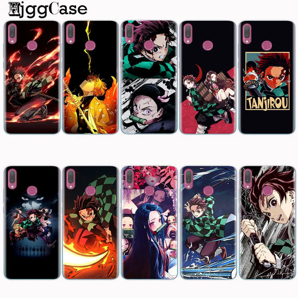 Чехол для телефона Anime Demon Slayer Kimetsu no Yaiba Fundas Huawei Honor 9 10 20 Lite10i 8X 8C 9X Pro Y9 2019 мягкий
