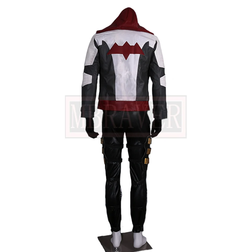 Аркамский Рыцарь Красный Капюшон Робин Джейсон Тодд Хэллоуин Косплей Костюм Пошив по Заказу Любой Размер на