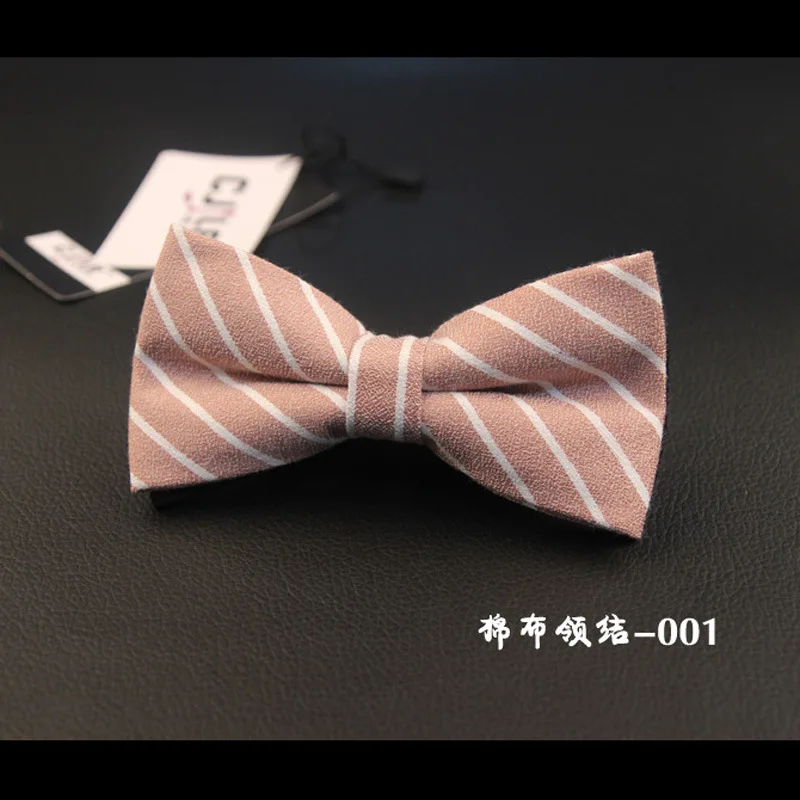 

2020 Cotton Striped Bowtie for Male Bowtie Skinny Slim Butterfly Wedding Party Women Bow Tie Accessory Gift Custom LOGO
