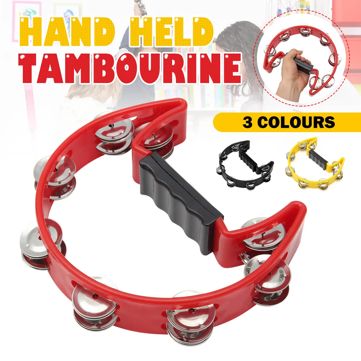 Компактный Музыкальный барабан с двойной полулуной аксессуары компаньоны