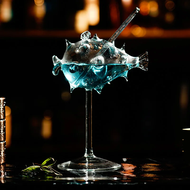 Креативный коктейльный бокал в форме рыбы | Дом и сад