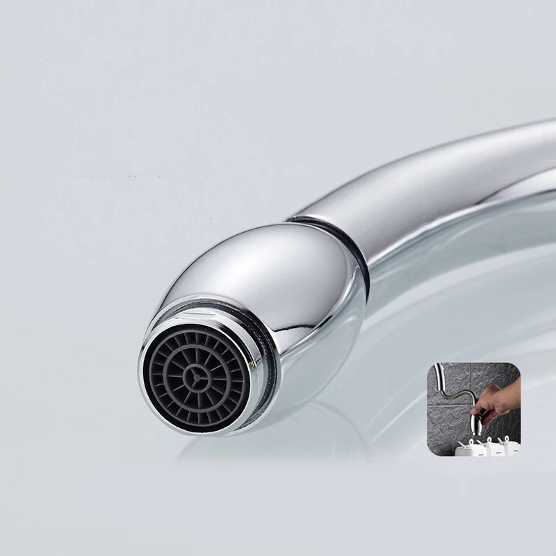 Антикварный смеситель для кухни медный выдвижной распылитель насадка душа Ретро