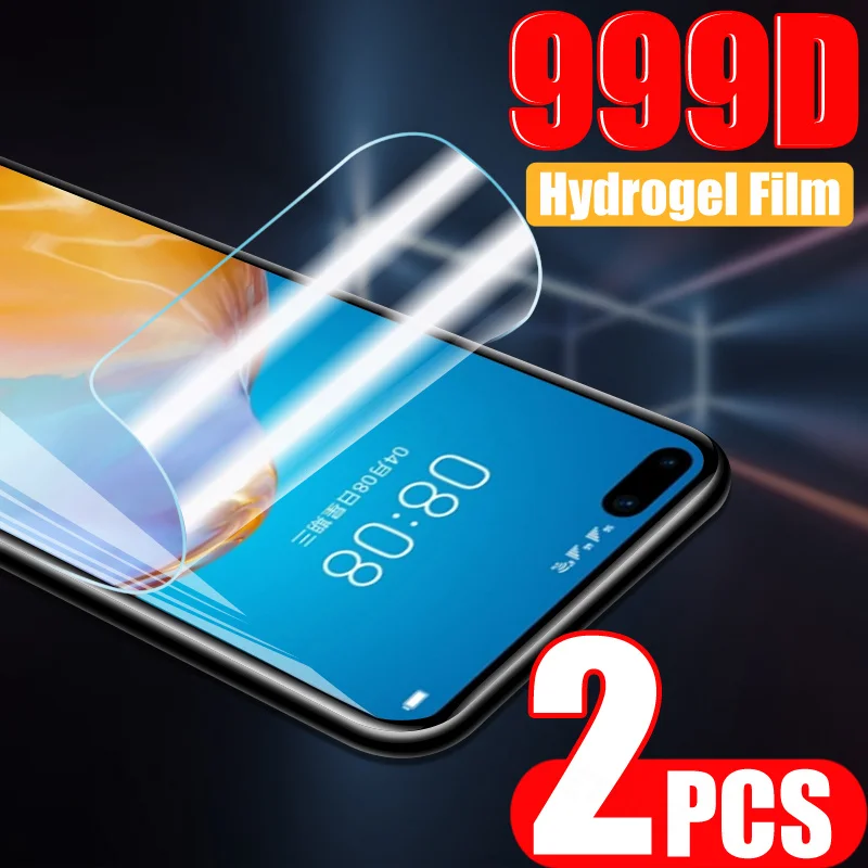 

Гидрогелевая пленка 2 шт. для Huawei P40 P30 Pro Lite E, защитный экран для Huawei Mate 40 30 Pro Lite P Smart Z 2019, полноэкранная пленка