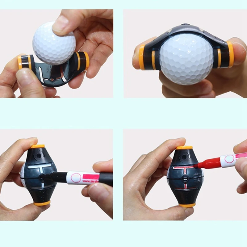 

Hot Golf Ball Marker Tool Putt Positioning Ball Golf Line Marker Golf Training Template Alignment Marks Tool