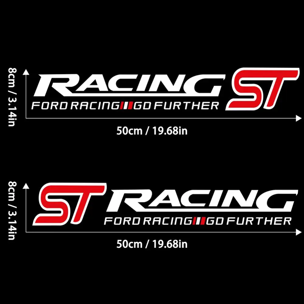 2шт набор ST гоночный автомобиль стикер Талия линия двери виниловый деколь