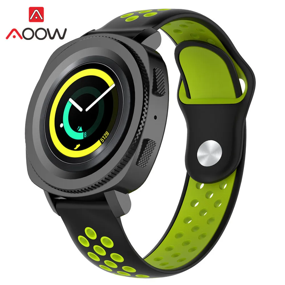 20 мм силиконовый ремешок для часов samsung Galaxy Watch Active 42 мм gear S2 классический Huami Amazfit BIP huawei watch 2 спортивный ремешок