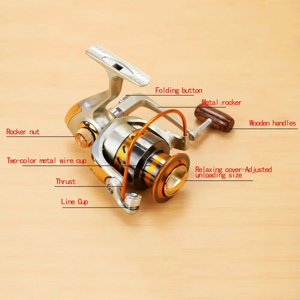 Металлическая Катушка спиннинговая рыболовная 12BB шариковые подшипники карповая