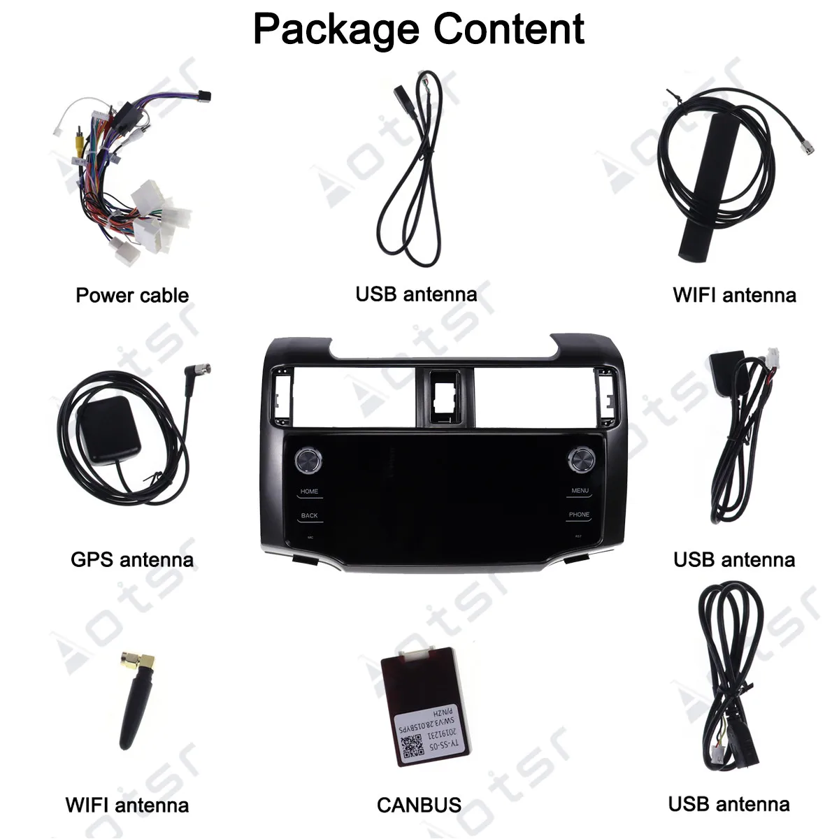 AOTSR автомобиль радио в машине 2 Din Android 10 для Toyota 4 runner 2009 2020 GPS навигации DSP