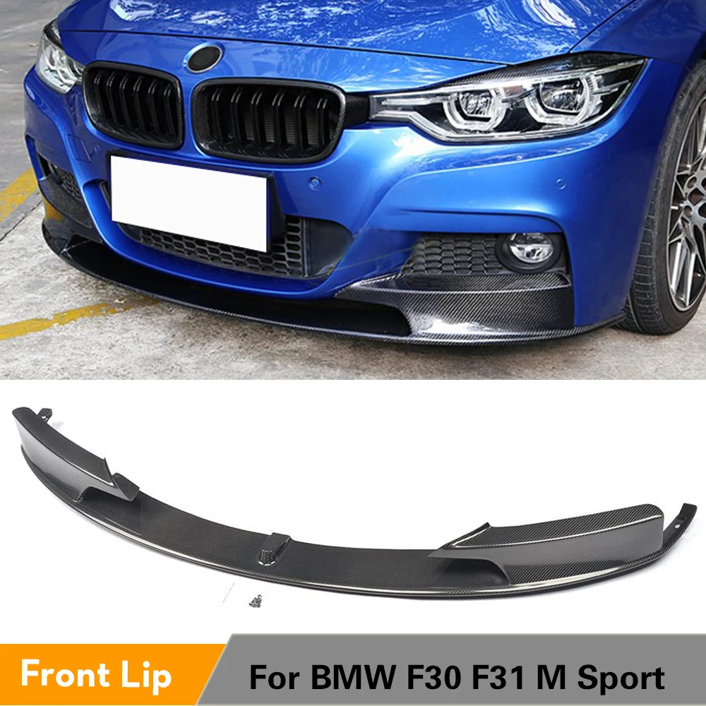 Передний спойлер для подбородка из углеродного волокна/АБС пластика фартук BMW 3