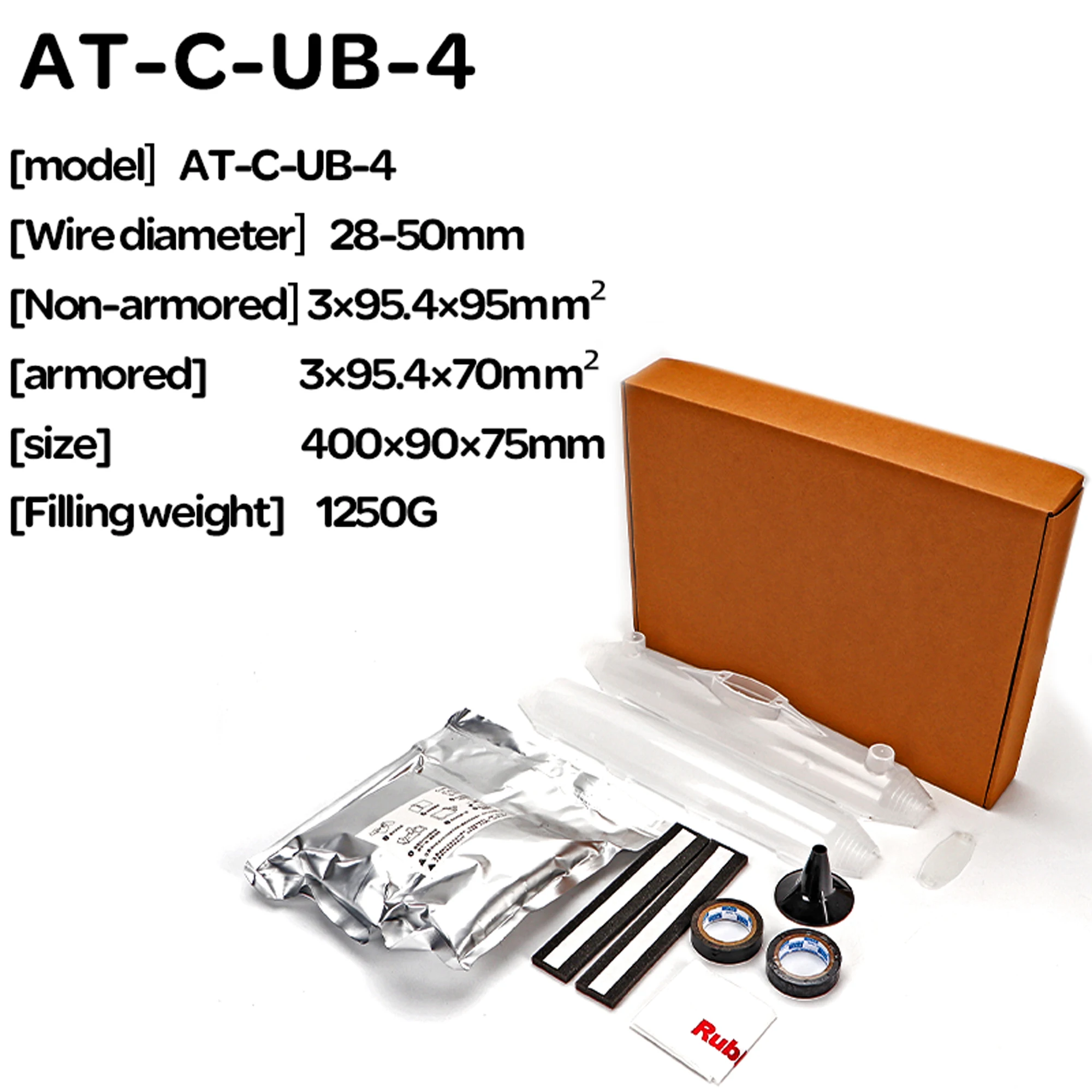 

IP68 1250g Glue Junction Box for Burying In the Ground Soaking in Water Filling Sealing Resin Waterproof Wiring Protection Box