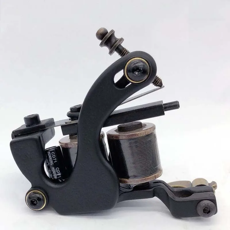 

New Precise Cast-iron Tattoo Machine 10 Warp Coils Tattoo Guns Machine For Liner Shader Handmade Tattoo Machine YM-1246