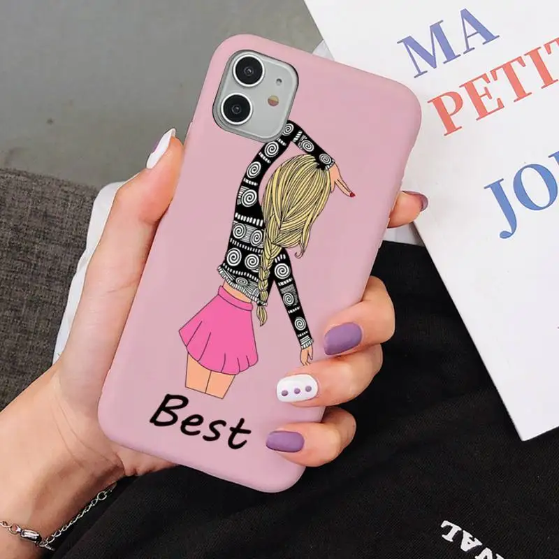 

Girls Bff Best Friends Forever Phone Case for iphone 13 11 12 mini pro max 7 8 plus 6 6s x xs max xr coque