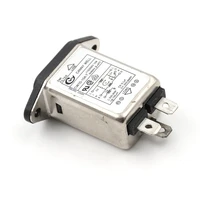 iec inlet module ac power socket with fuse emi filter 6a 115v250v 50hz60hz