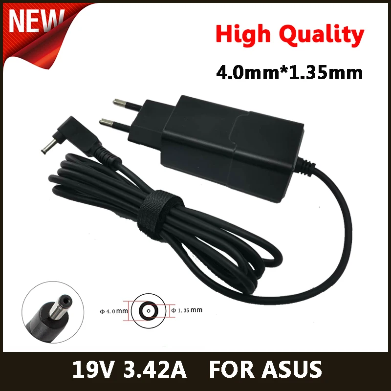 19V 3.42A 4 0*1 35mm адаптер переменного тока для ноутбука ASUS S200 X202E X553M Q200E X201E VivoBook F201E