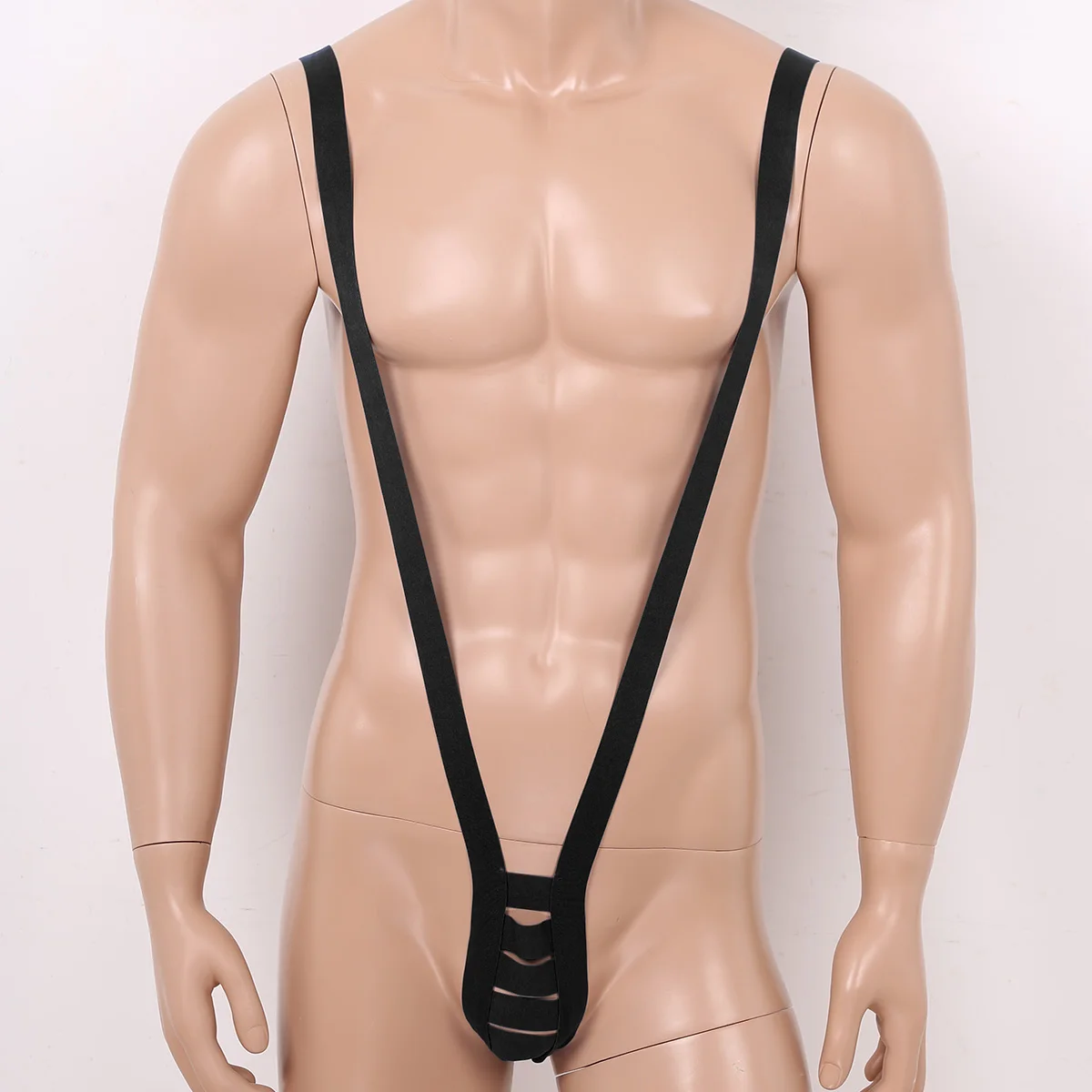 Сексуальный мужской слитный купальник Манкини стринги на бретельках гей нижнее