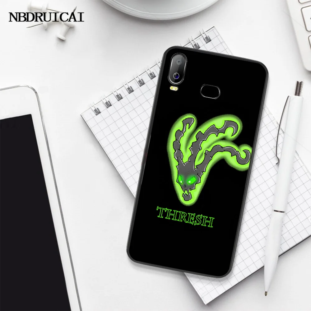 

NBDRUICAI LOL SUPPORT Thresh Cover Black Soft Shell Phone Case For Samsung A10 A20 A30 A40 A50 A70 A71 A51 A6 A8 2018