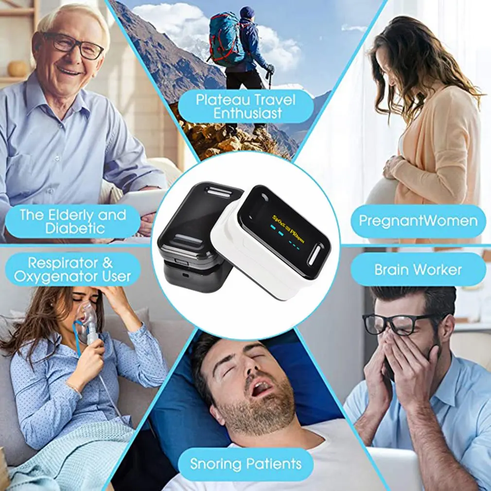 Пульсоксиметр на кончик пальца для домашнего использования цифровой