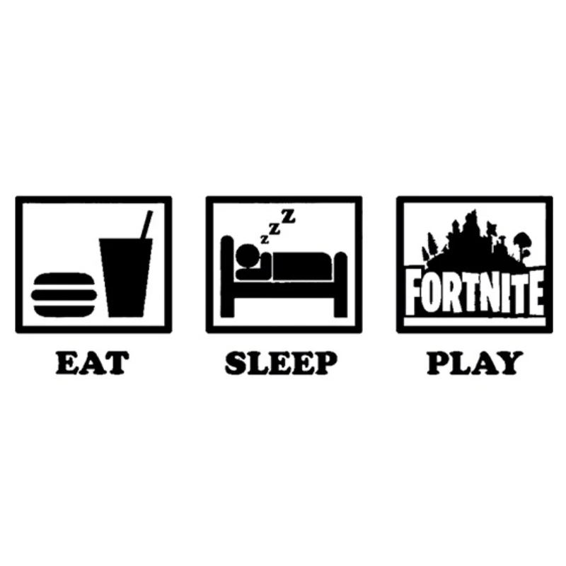 Оригинальный Fortnite большие наклейки спальня украшения стены для детей модные на