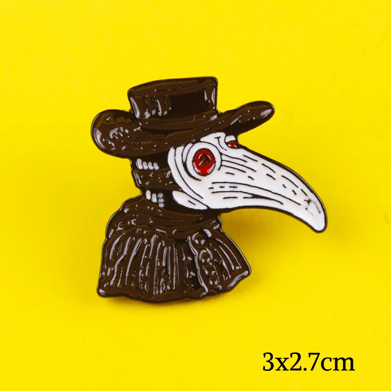 Значки Чумного доктора шнабила для рюкзака эмалевые значки одежды в стиле