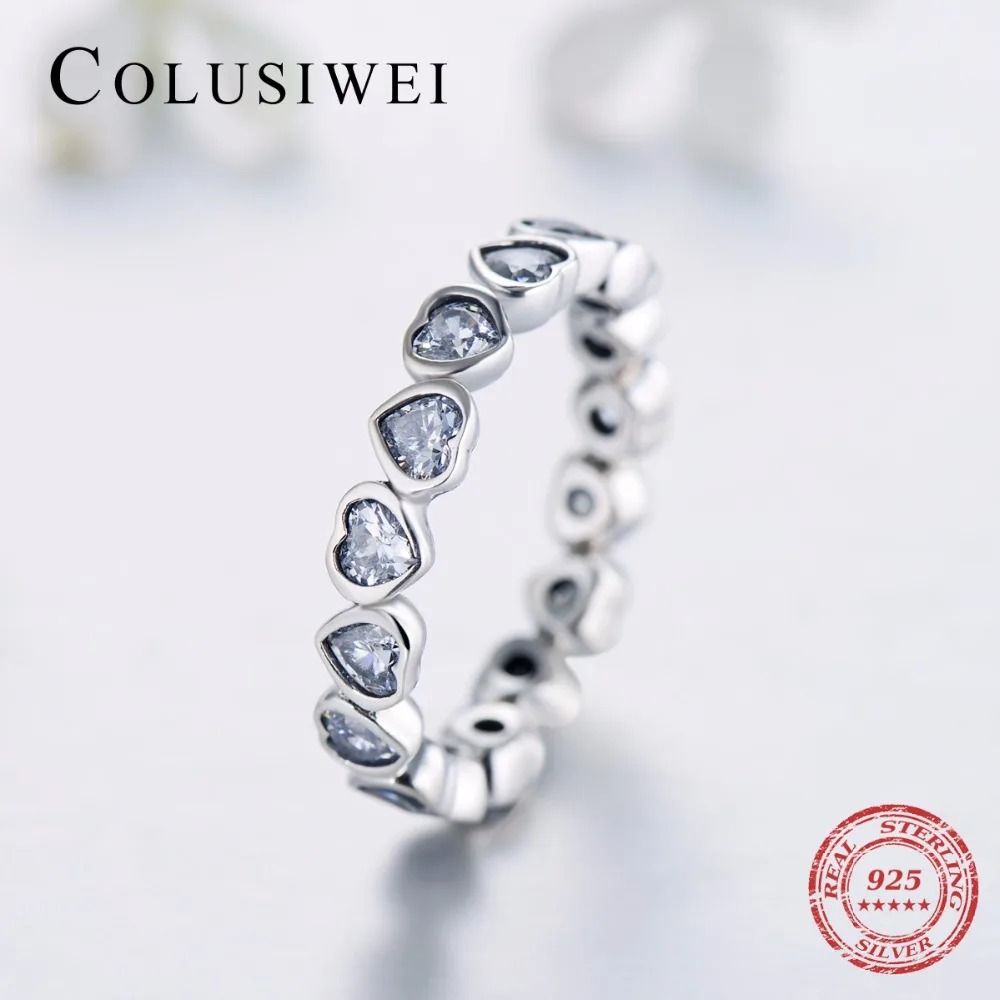 Кольцо с имитацией кольца кольцо из серебра 925 пробы кубическим цирконием вечное