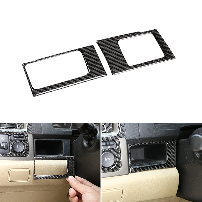 

Car Soft Carbon Fiber Center Control Side Dashboard Card Storage Box Frame Cover Trim For Honda CRV 2007 2008 2009 2010 2011