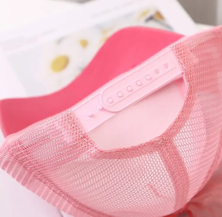 

Children Big Bow cartoon Baseball Cap Girls Pearl Snapback Sun Protection Caps Mesh Rabbit Ear Kids Baby Trucker Sun Hat